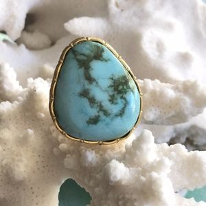 Sage Machado Blue Turquoise Ring NWT